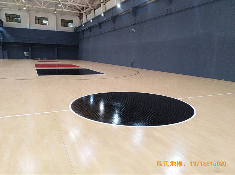 山東同昌23號(hào)籃球館體育地板鋪裝案例0